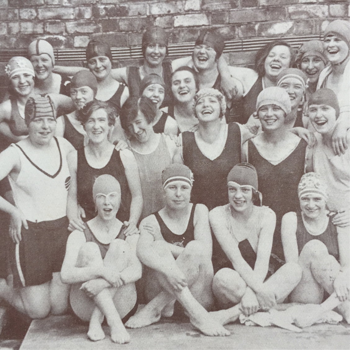 Old photo of swimming gala