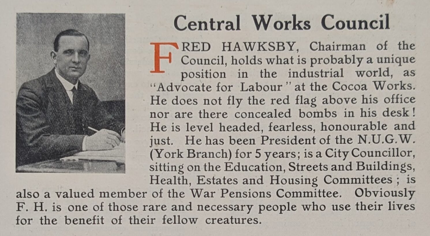 the June 1923 issueof The Cocoa Works Magazine