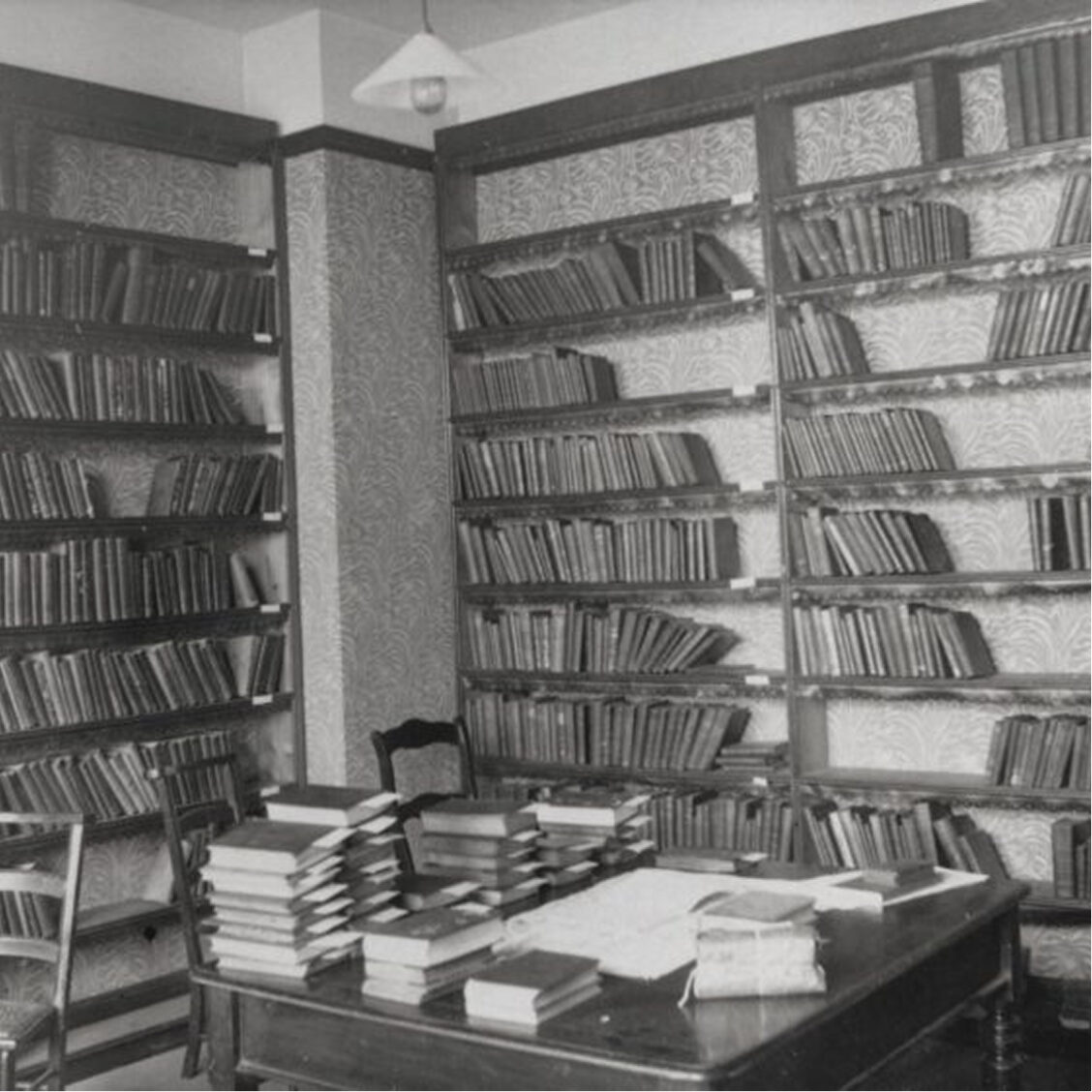 Library full of books