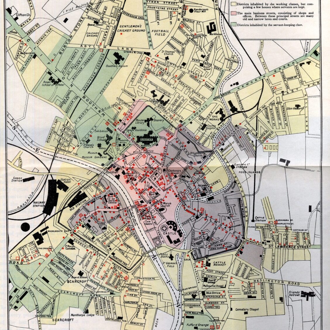 Map of the inns of York